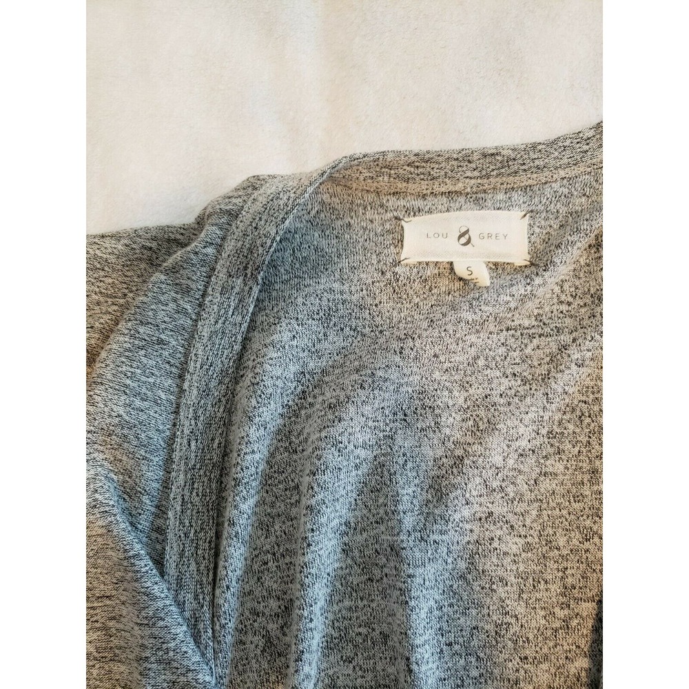 Lou & Grey Loft Womens Long Sleeve Romper Jumpsuit Size S Gray Short Set - Picture 2 of 7